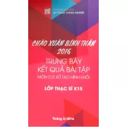 Trưng bày bài tập môn cơ sở tạo hình (lớp thạc sĩ K15)